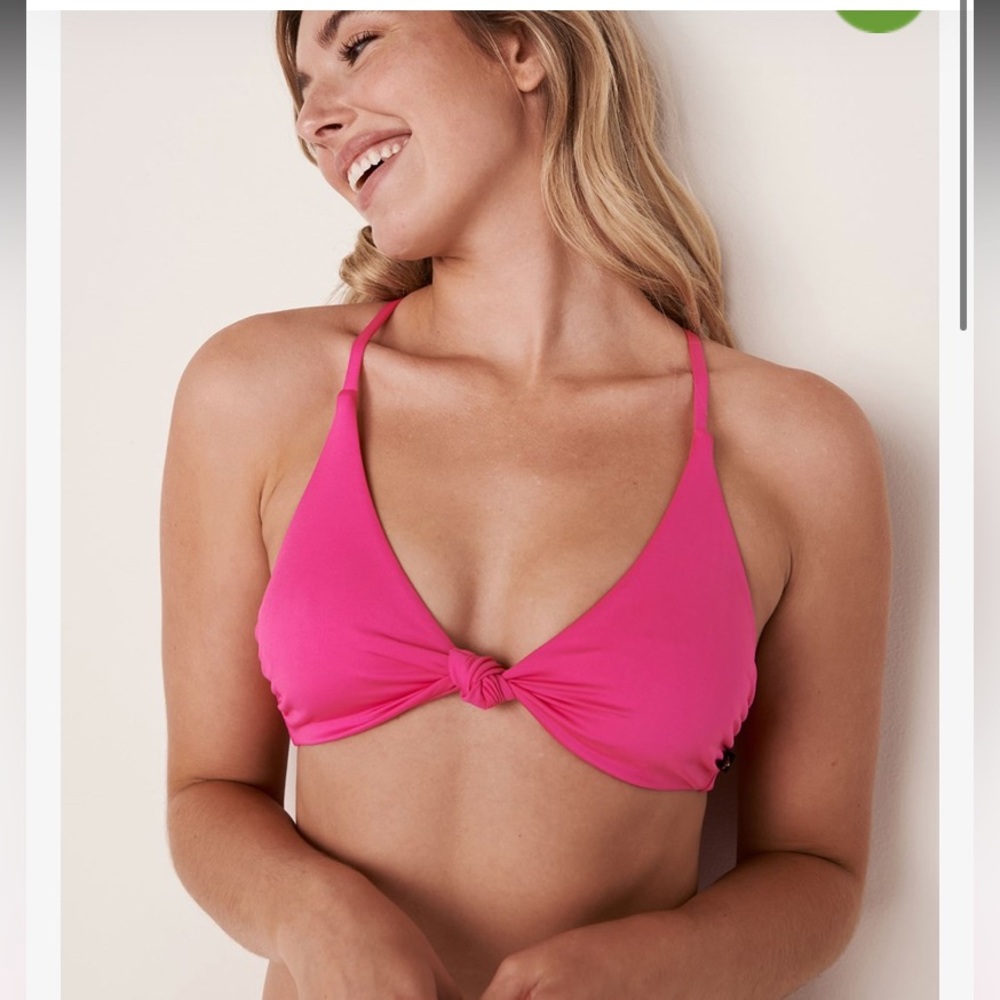 La Vie En Rose Triangle Bikini Top Size Medium